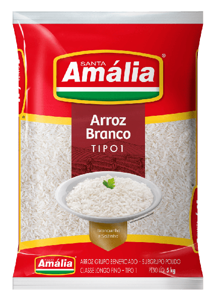 ARROZ SANTA AMALIA TP 1 5KG BRANCO