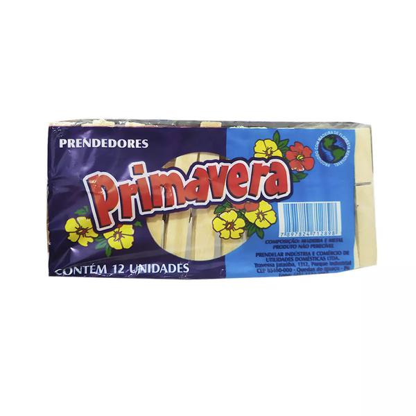 PRENDEDOR DE ROUPA PRIMAVERA C/ 12 UN PL