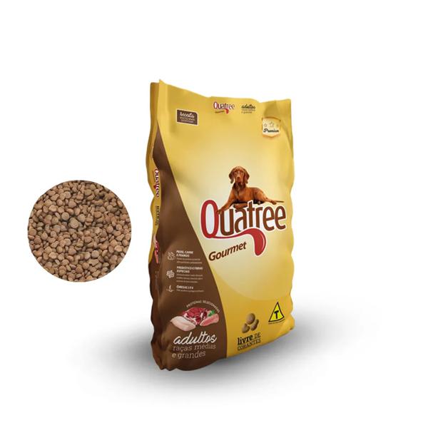 RACAO QUATREE 1KG GOURMET CAES FLT MIX D