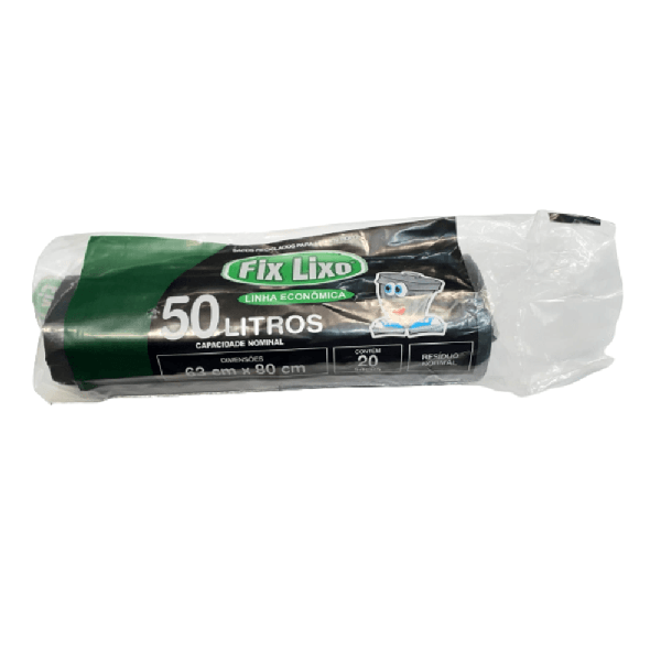 SACO P/ LIXO FIX LIXO 50L ROLO C/ 20 UN