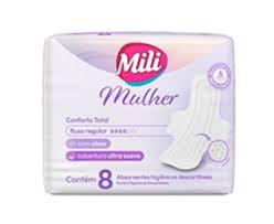 ABSORVENTE MILI C/8 C/ABAS MULHER CONFORTO TOTAL