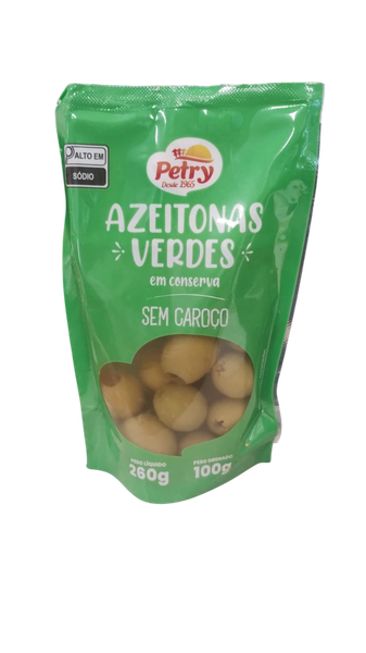 AZEITONA PETRY 260G S/ CAROÇO SACHÊ