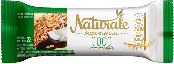 BARRA DE CEREAIS NATURALE 22G COCO/CHOCOLATE