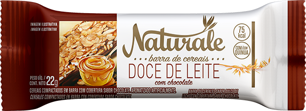 BARRA DE CEREAIS NATURALE 22G DOCE DE LEITE C/CHOCOLATE