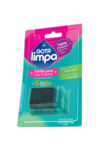 DETERGENTE SANITÁRIO GOTA LIMPA 50G TABLETE PINHO