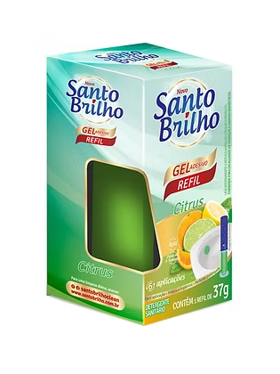 GEL ADESIVO SANTO BRILHO 37G REFIL CITRUS