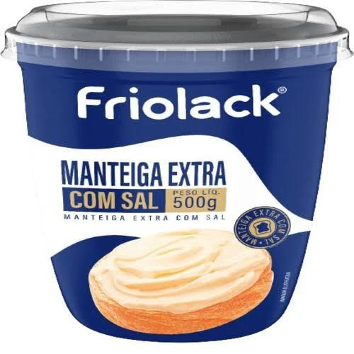 MANTEIGA FRIOLACK 500G EXTRA S/SAL