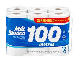 PAPEL HIGIÊNICO MILI 12X100M