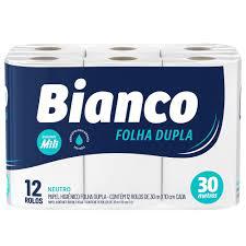 PAPEL HIGIÊNICO MILI BIANCO12X30M