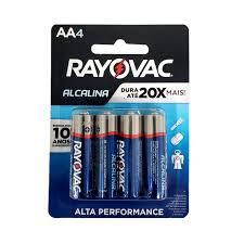 PILHA RAYOVAC AA ALCALINA C/4