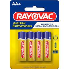 PILHA RAYOVAC AA C/4