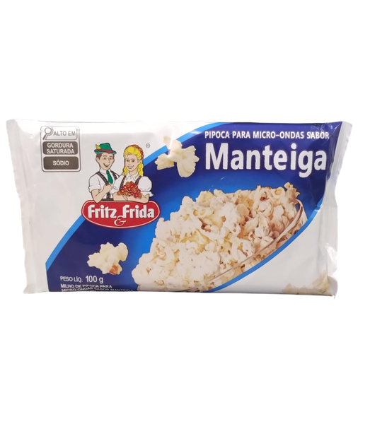 PIPOCA P/ MICRO FRITZ E FRIDA 100G MANTEIGA