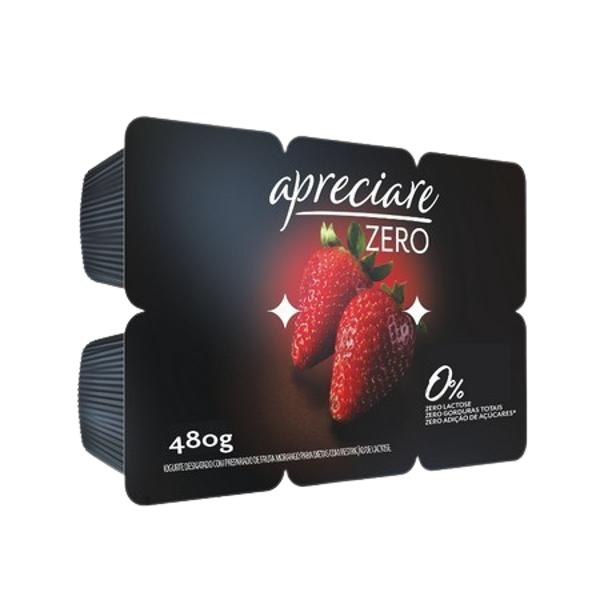 IOGURTE APRECIARE 4800GR ZERO LACTOSE MORANGO