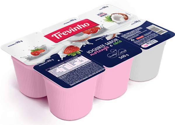 IOGURTE TREVINHO 480GR POLPA MORANGO COM COCO