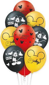 BALAO REGINA LATEX 9 POL MICKEY MOUSE 25 UN