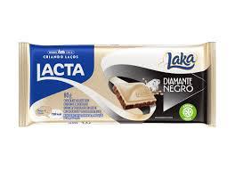 CHOC BARRA LACTA  DIAM NEGRO/LAKA 80G
