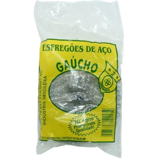 ESFREGAO DE ACO GAUCHITO 1UN