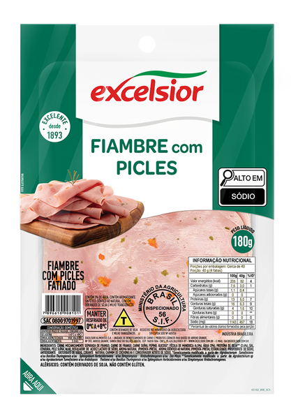 FIAMBRE C/PICLES EXCELSIOR 180G