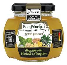GEL BOM PRINC ABACAXI C/HORT E GENGIBRE 250G