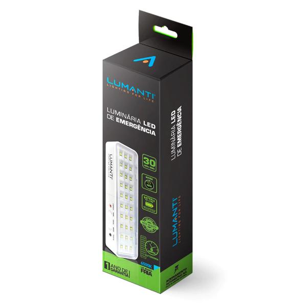 LUMINARIA DE EMERG AUTOVOLT 30 LEDS SMD LLE630