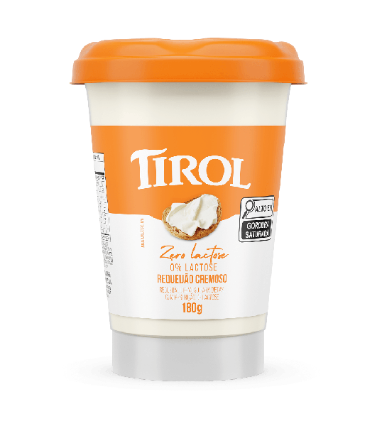 Requeijão Tirol Cremoso Sem Lactose 180gr