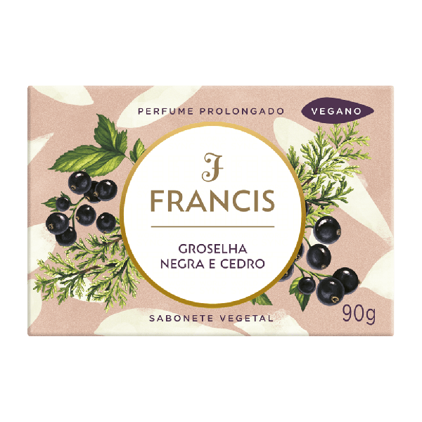 SAB CX FRANCIS PTO GROSELHA NEGRA E CEDRO 90GR