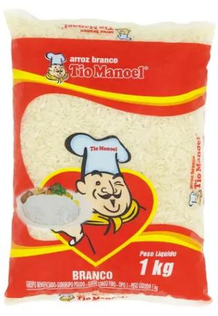 ARROZ TIO MANOEL BRANCO 1KG