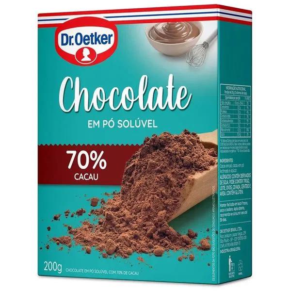 CHOCOLATE EM PO DR.OETKER 70% 200G