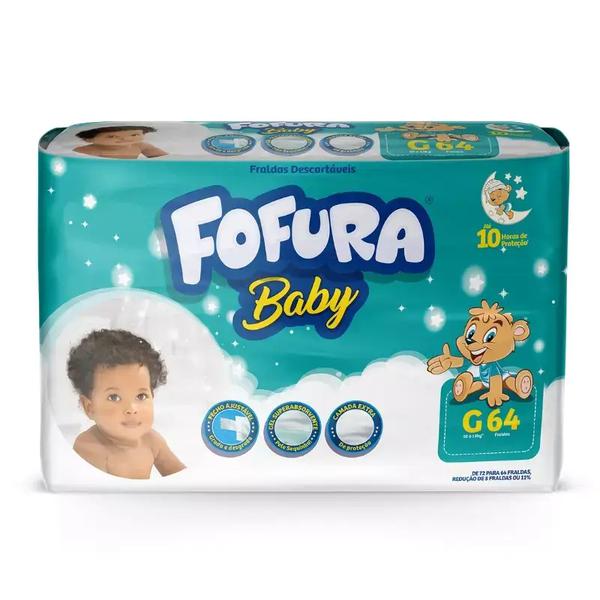 FRALDA FOFURA BABY HIPER G 64UN