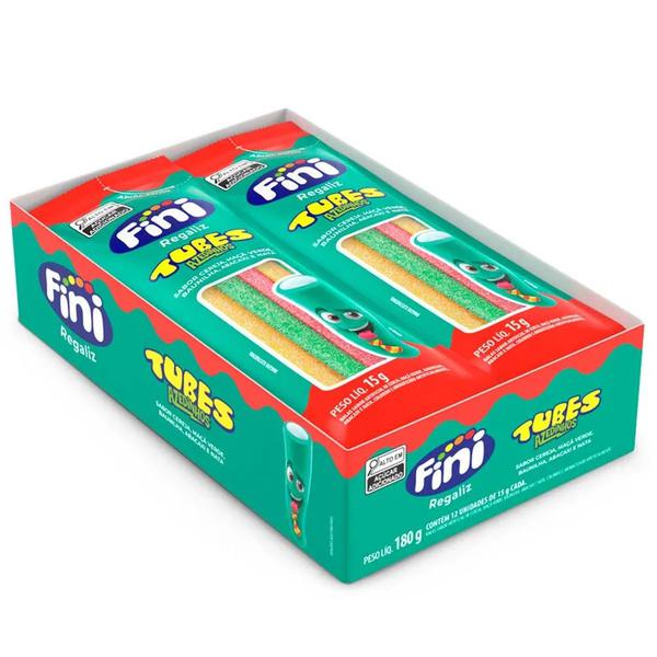 GELATINA FINI TUBES 3CORES CITRICAS 15GR