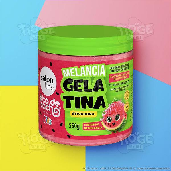 GELATINA SALON L MELANCIA KIDS 550G