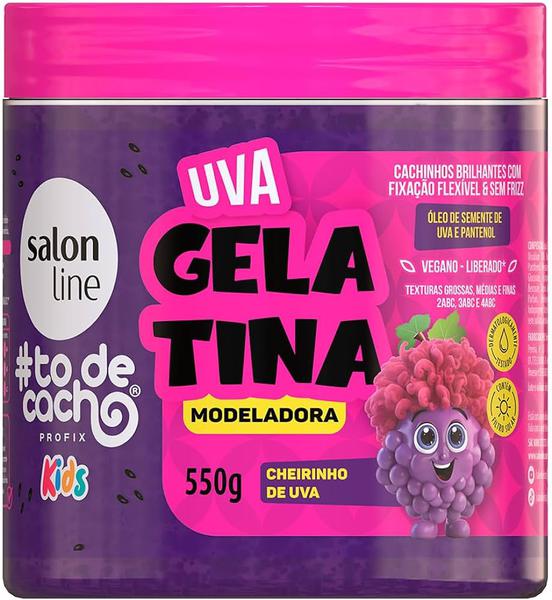 GELATINA SALON L UVA KIDS 550G