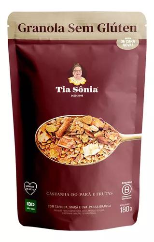 GRANOLA SEM GLÚTEN TIA SÔNIA 180G