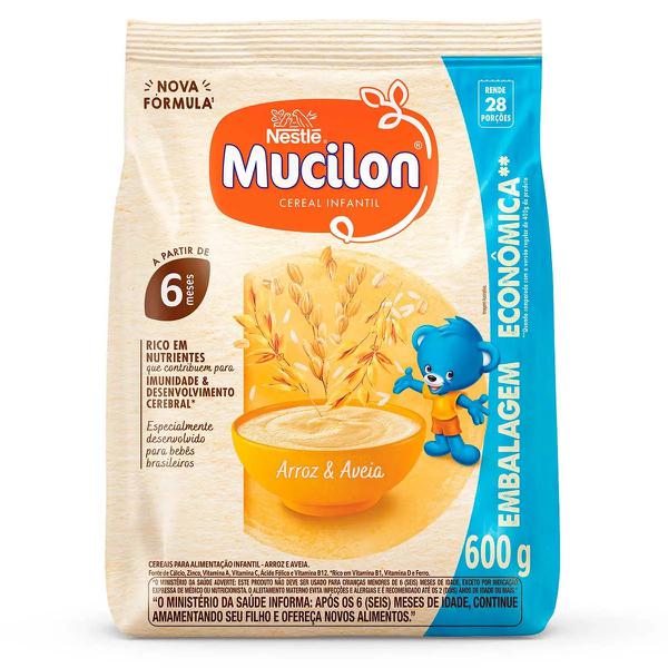 MUCILON ARROZ E AVEIA SAC 600G