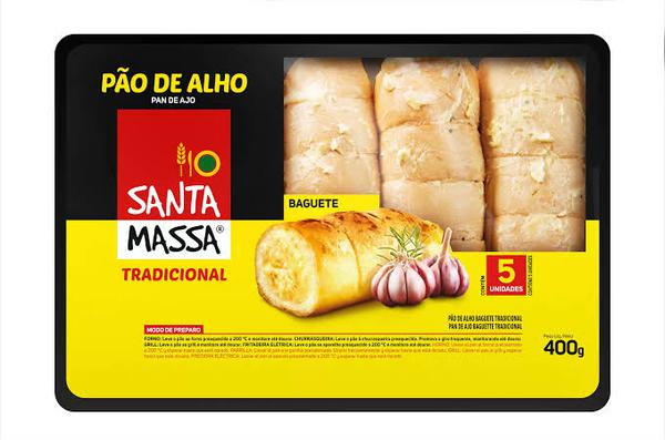 PAO DE ALHO MASSA ORIENTAL BAGUETE 400GR