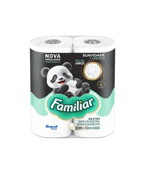 PAPEL HIG.FAMILIAR NEUTRO 4X30CM