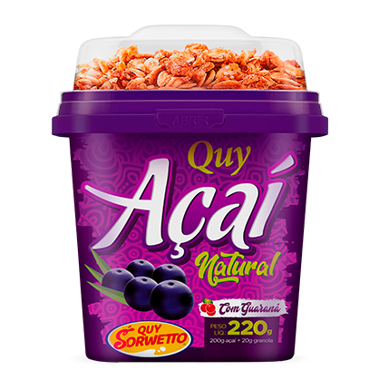 QUY SORWETTO ACAI COM GRANOLA 220G