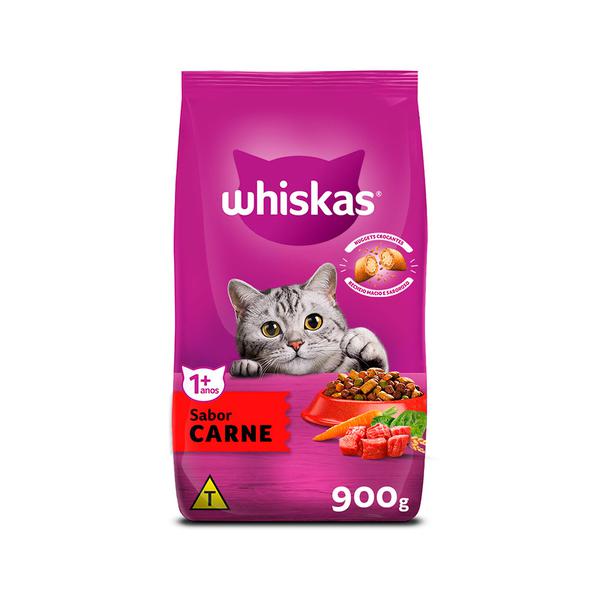 RACAO GATO WHISKAS CARNE 900G