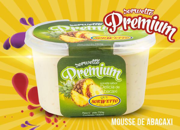 SORVETE SORWETTO DELICIA DE ABACAXI 1.5L