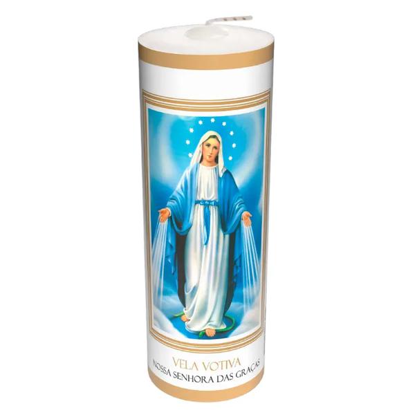 VELAS RAINHA 7 DIAS BRANCA COM IMAG