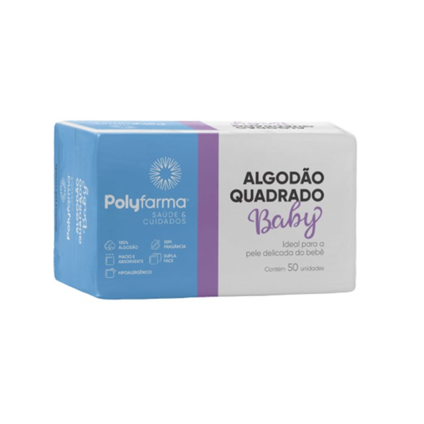 ALGODAO FELITA BABY 50UN QUADR 90X95MM