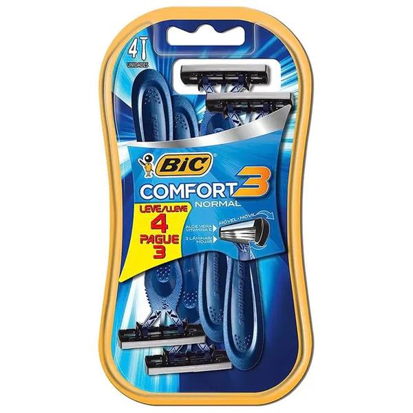 APARELHO BARBEAR BIC COMFORT 3 LEVE 4 PA