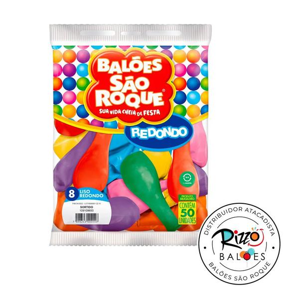 BALAO LISO T. 8 C/25 SORTIDO