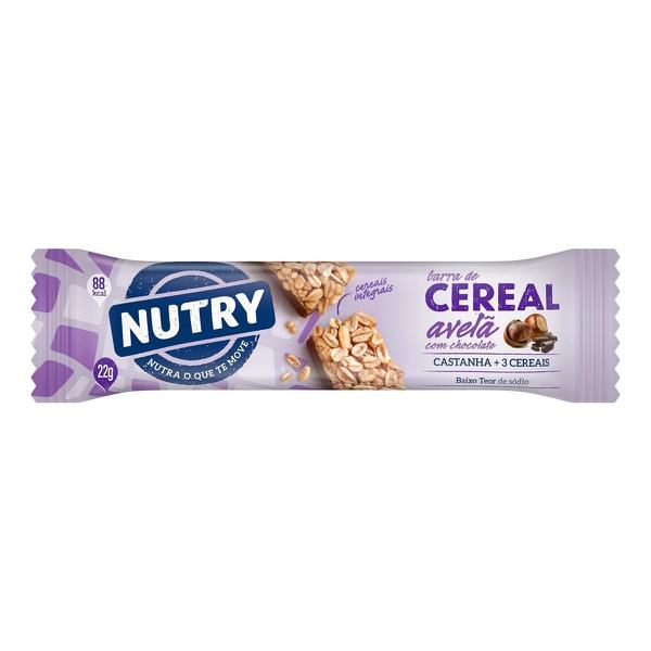 BARRA CEREAL NUTRY 22G AVELA E CHOCOLATE