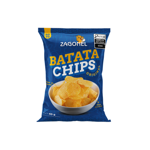 BATATA CHIPS 40G ZAGONEL