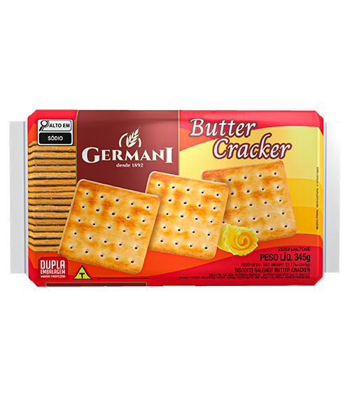 BISCOITO GERMANI BUTTER CRACKER 345G