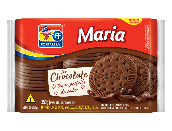 BISCOITO MARIA 350G CHOCOLATE