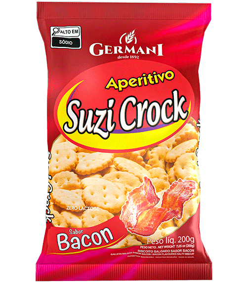 BISCOITO SUZI CROCK 200G BACON