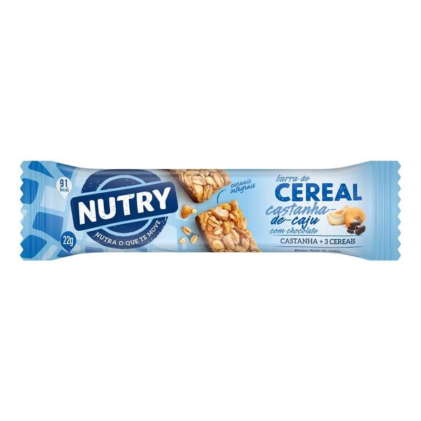 CEREAL BARRA NUTRY 22G CAJU E CHOCOLATE