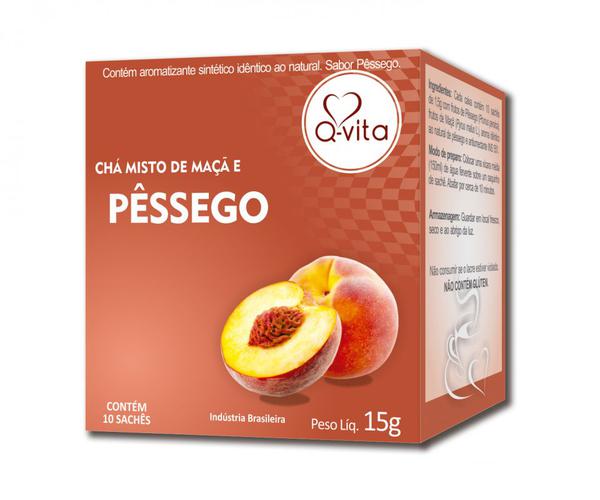 CHA QVITA 15G MISTO PESSEGO